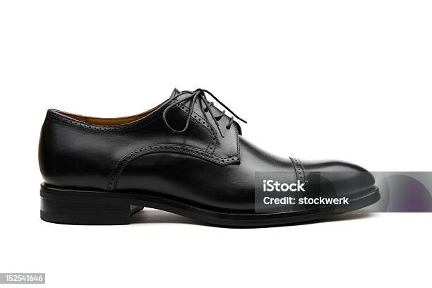 Black Business Shoe Stock Photo - Download Image Now - Shoe, Black Color, Leather