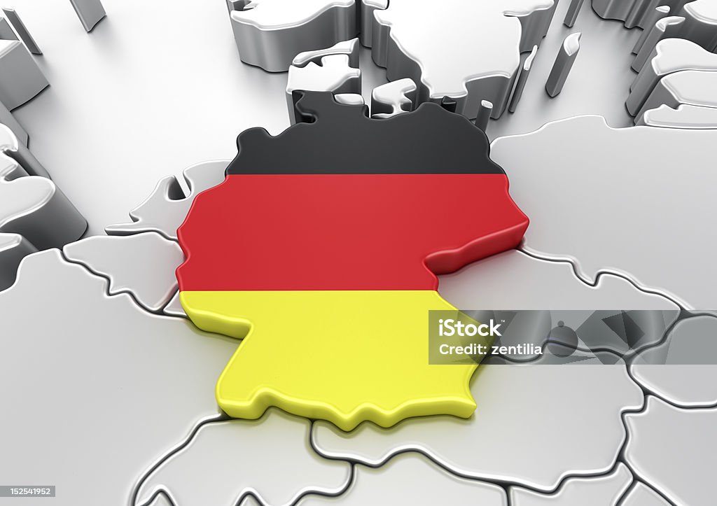 Germany 3d rendering of Germany German Flag Stock Photo