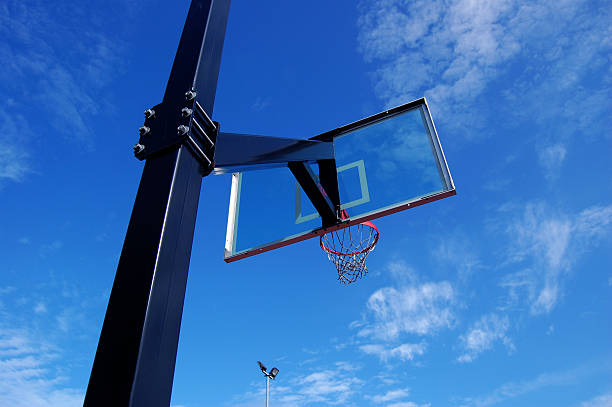 Basketball hoop stock photo