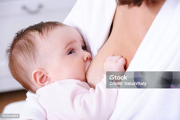 Breastfeding For Newborn Baby Stock Photo - Download Image Now - Adult, Baby - Human Age, Beautiful People