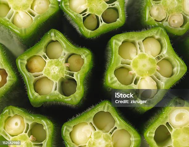 Okra Stock Photo - Download Image Now - Color Image, Cross Section, Dieting