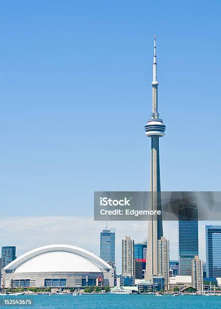 Toronto Skyline Stock Photo - Download Image Now - CN Tower, Architecture, Blue