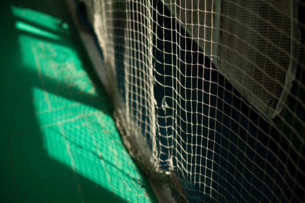 istock Net in gym. Mesh Details. Light in gym. 1525444029