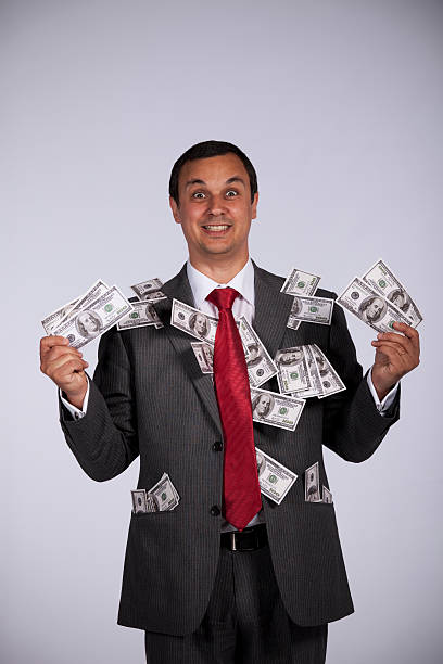 istock Happy rich businessman 152544687