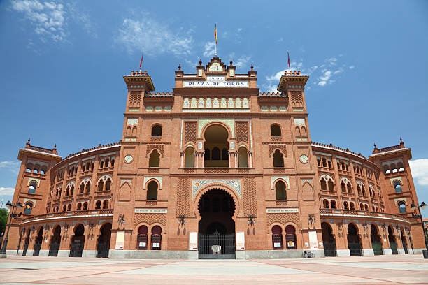 Madrid, Spain - February 20, 2012: Inner arena and steps in the Las Ventas bullring