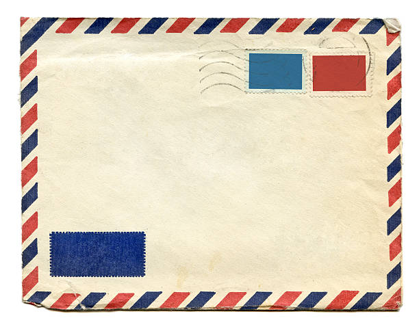 Old envelope stock photo