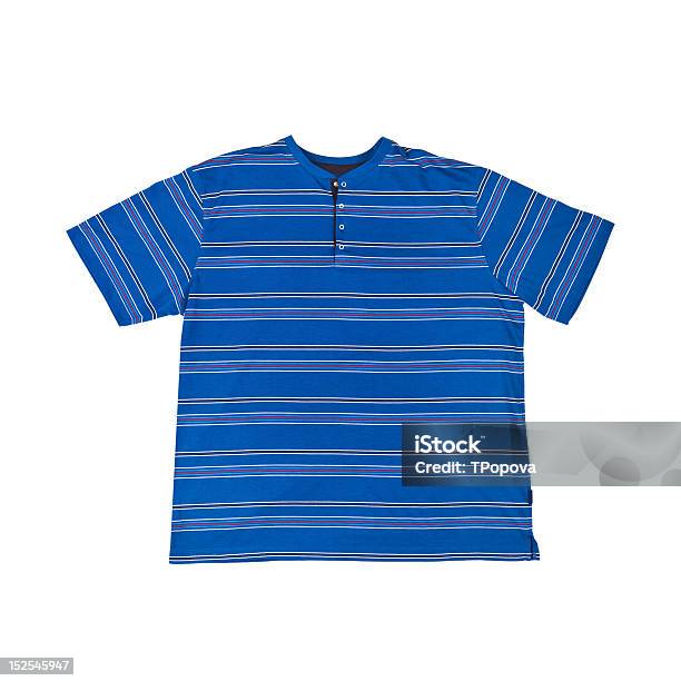 Blue Tshirt Stockfoto und mehr Bilder von Baumwolle - Baumwolle, Blau, Eleganz