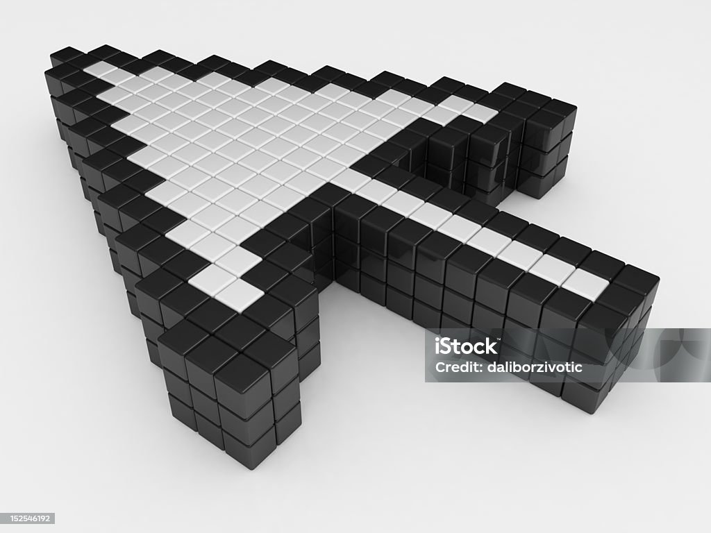 Computer Arrow 3d Computer Arrow Cursor 3d Stock Photo - Download Image Now - Arrow ...