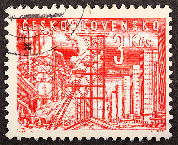 istock Czechoslovakia Industrial Stamp 152546340