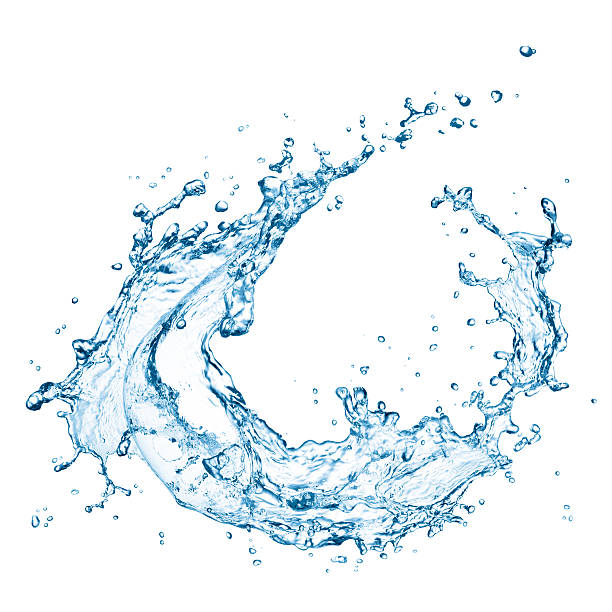 istock Water splash in circular motion on white background 152547200