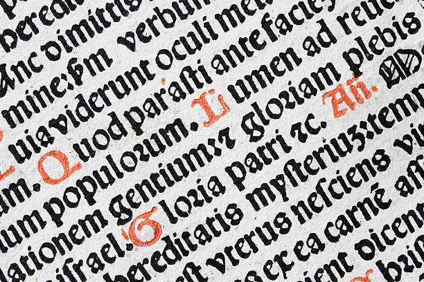 latin text detail stock photo