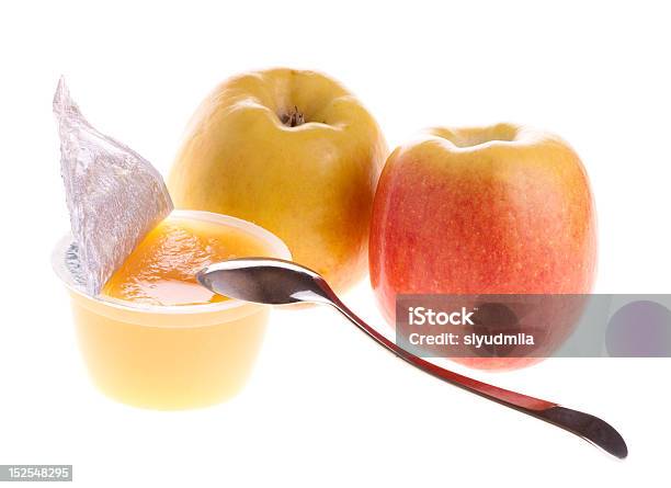 Jucha Jabłka I Jabłka - zdjęcia stockowe i więcej obrazów Sos z jabłek - Sos z jabłek, Białe tło, Artykuły spożywcze