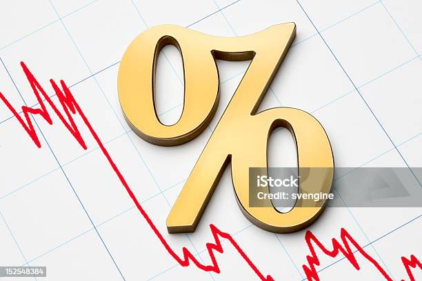 Falling Rates Stock Photo - Download Image Now - Business, Chart, Concepts