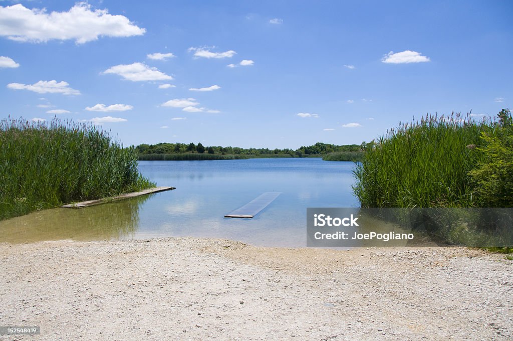 夏の池の風景の、ブルースカイ - 人物なしのロイヤリティフリーストックフォト