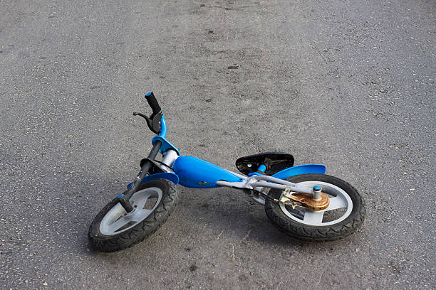 istock Abandoned bike on road 152548756