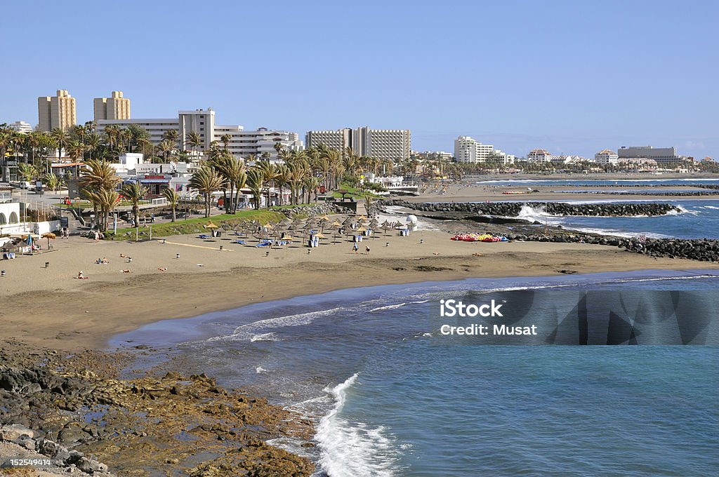 Praia de Las Americas em tenerife - Foto de stock de Arquipélago royalty-free