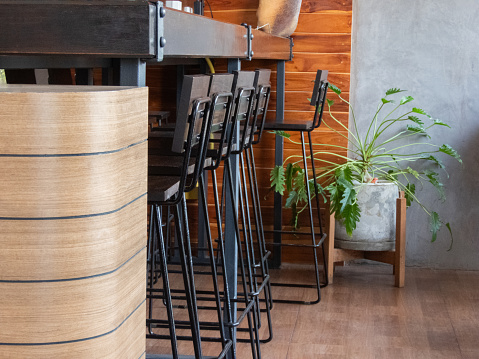 The sleek bar stool, with its polished metal frame and cushioned seat, exuded a modern and minimalist charm. Its tall and slender design added a touch of sophistication to any bar or kitchen counter.