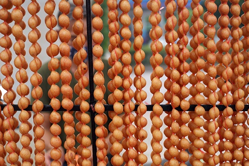 Beads for sale in a shop in Bangkok, Thailand.