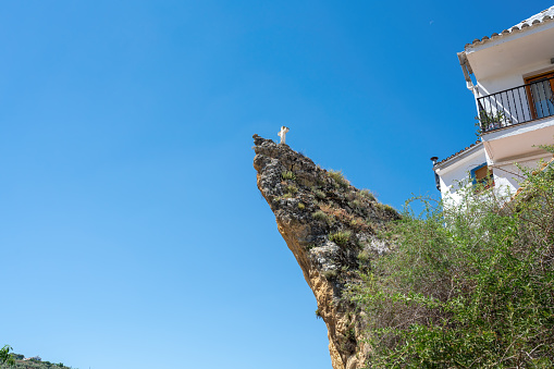 Religious Cross on a Pointy Rock - Montefrio, Andalusia, Spain