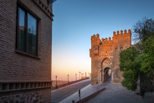 istock Puerta del Sol Gate at sunset - Toledo, Spain 1525950935