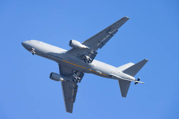 istock KC-46 Pegasus  tanker aircraft with boom extended 1525991077