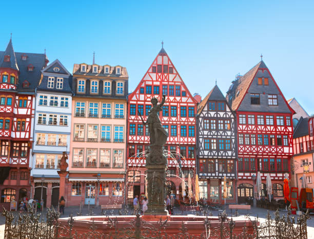istock Old town square Romerberg in Frankfurt 1526107536