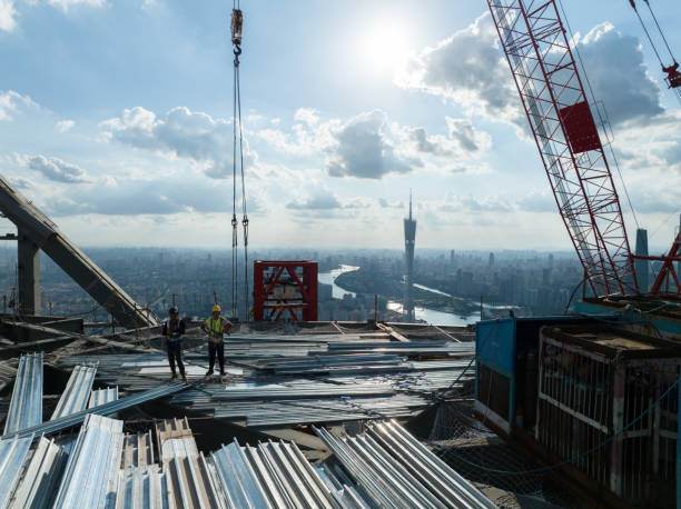 istock High-rise buildings under construction in Guangzhou, China 1526611793