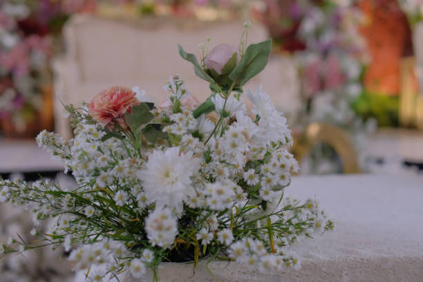istock Decorative flower fabric for wedding ceremony 1526656306
