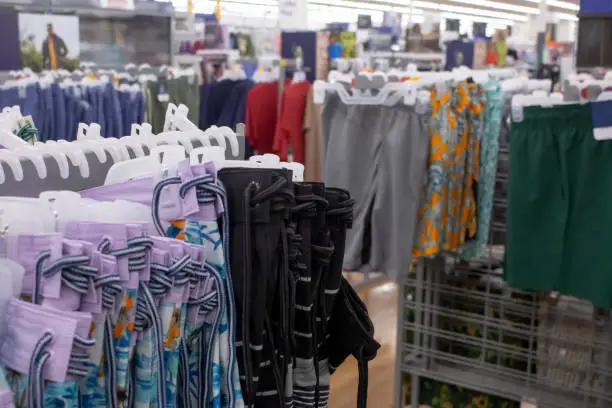 Photo of retail clothing rack