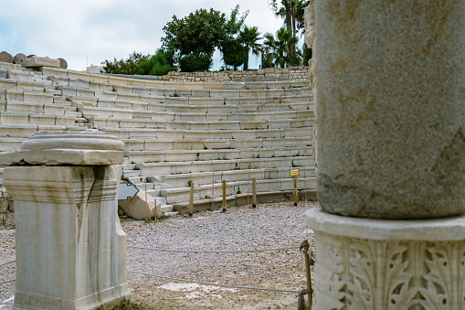 Ruins of the Roman theater of the II—IV centuries in Alexandria