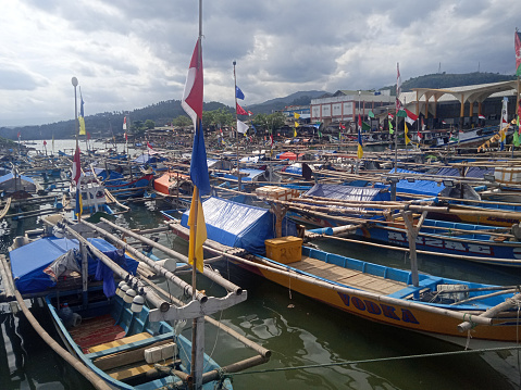 fishing boats on the pier