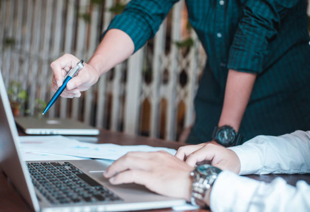 istock Hand businessman signing contract. 1526911571