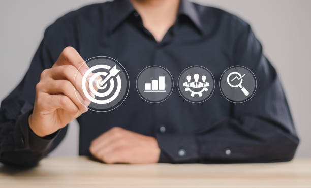 istock Businessman planning business strategy and setting work goals for future success.	Business management concept. 1526923509