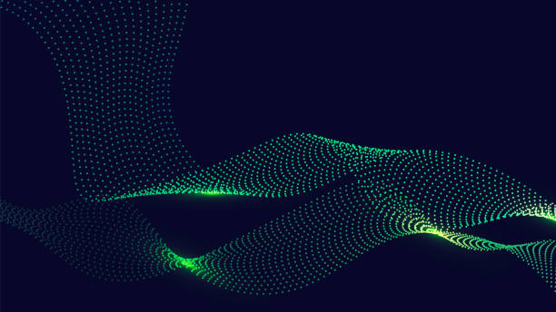 Free Stock Photo of Abstract particles background - green to blue ...