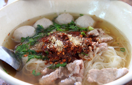 Homemade Asian Noodle Soup: A Comforting Bowl of Delicately Flavored Cuisine Ready to Satisfy