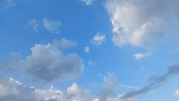 istock Blue sky showing through cloudy sky, Chaiyaphum Thailand 1527115149