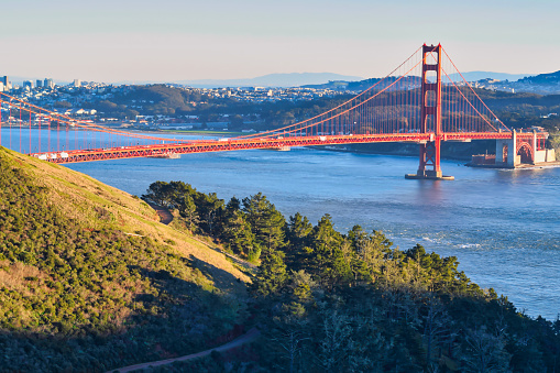 Golden Gate, San Francisco. Black And White.