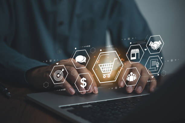 istock Virtual Commerce Online Shopping and Digital Marketing 1527237271