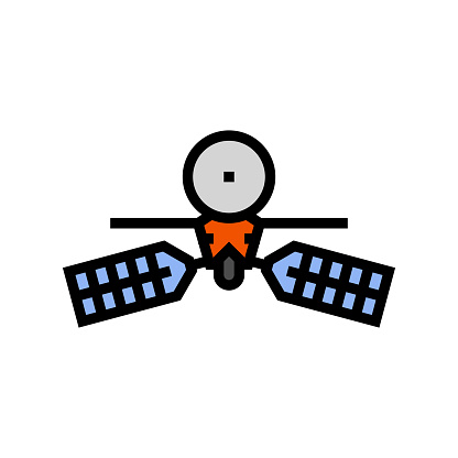 mars reconnaissance orbiter planet color icon vector. mars reconnaissance orbiter planet sign. isolated symbol illustration