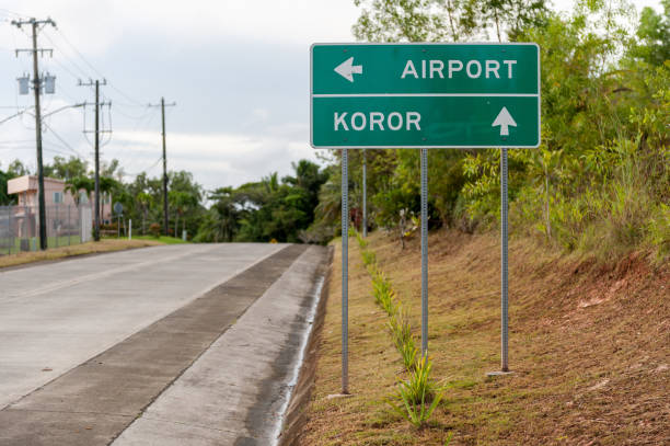 istock Airport Koror Sigh in Palau. Micronesia 1527428480