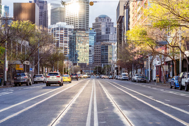 istock Queen's bridge street, Melbourne 1527441247