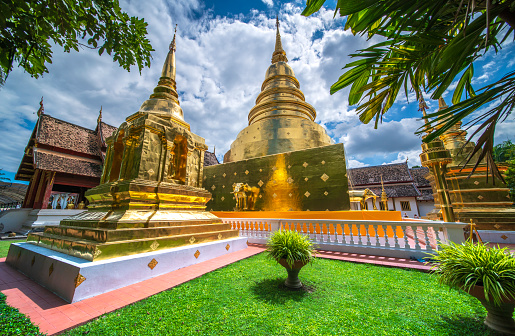 Wat Phra Singh Woramahawiharaya in Chiang Mai, Thailand