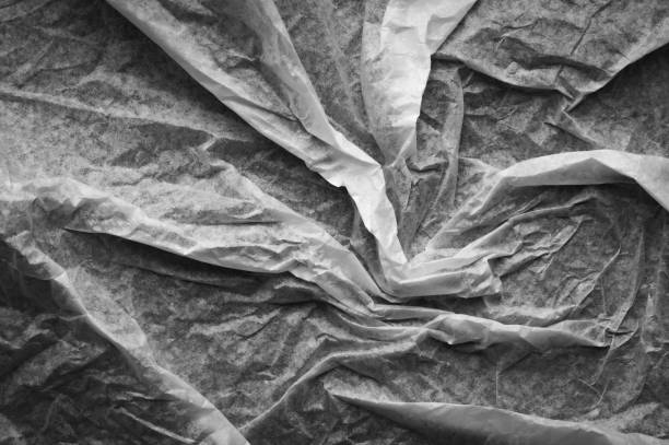 crumpled glassine paper texture detail