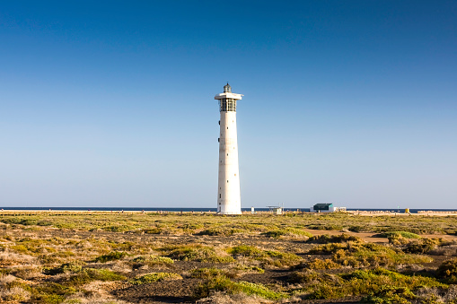 Lighthouse of Morro Jable, Jandia Playa, Fuerteventura, Canary Islands, Spain, Europe