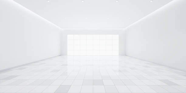 istock 3d rendering of empty room and tile floor for background. 1527819515