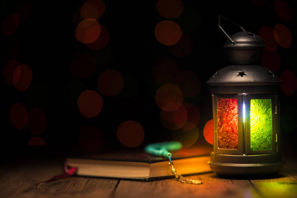 istock Eid mubarak, Beautiful arabic lamp 1527823867