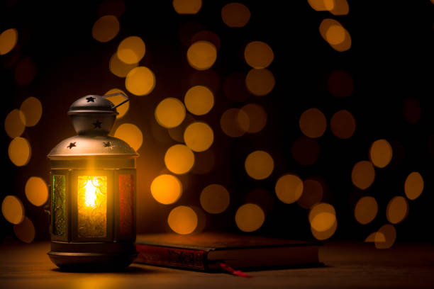 istock Eid mubarak, Beautiful arabic lamp 1527824407