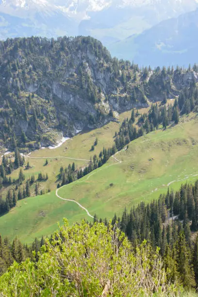 Stockhorn. Alpine landscape in Switzerland. Taken near Thun and Interlaken.