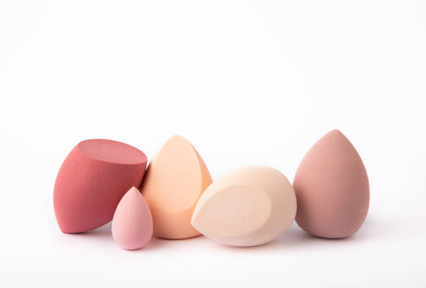 istock Beauty blender on a white isolated background.Sponge for makeup cosmetics. 1527879729
