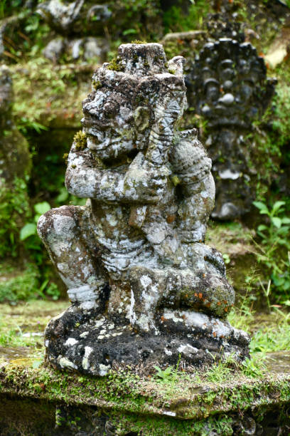 istock Fierce Hanuman Statue on Hindu Altar, Portrait 1527971649